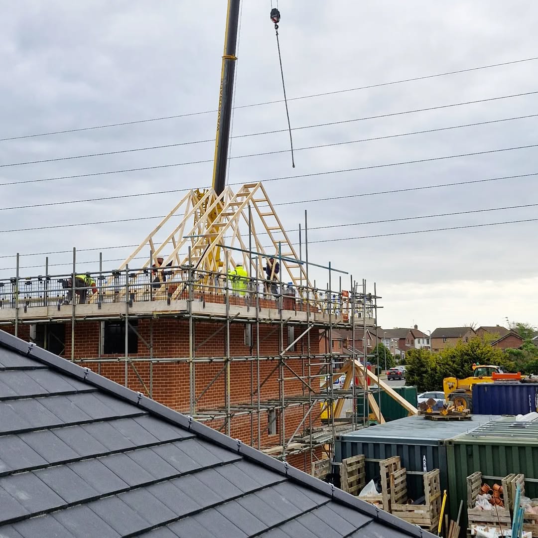 Homes taking shape on the development