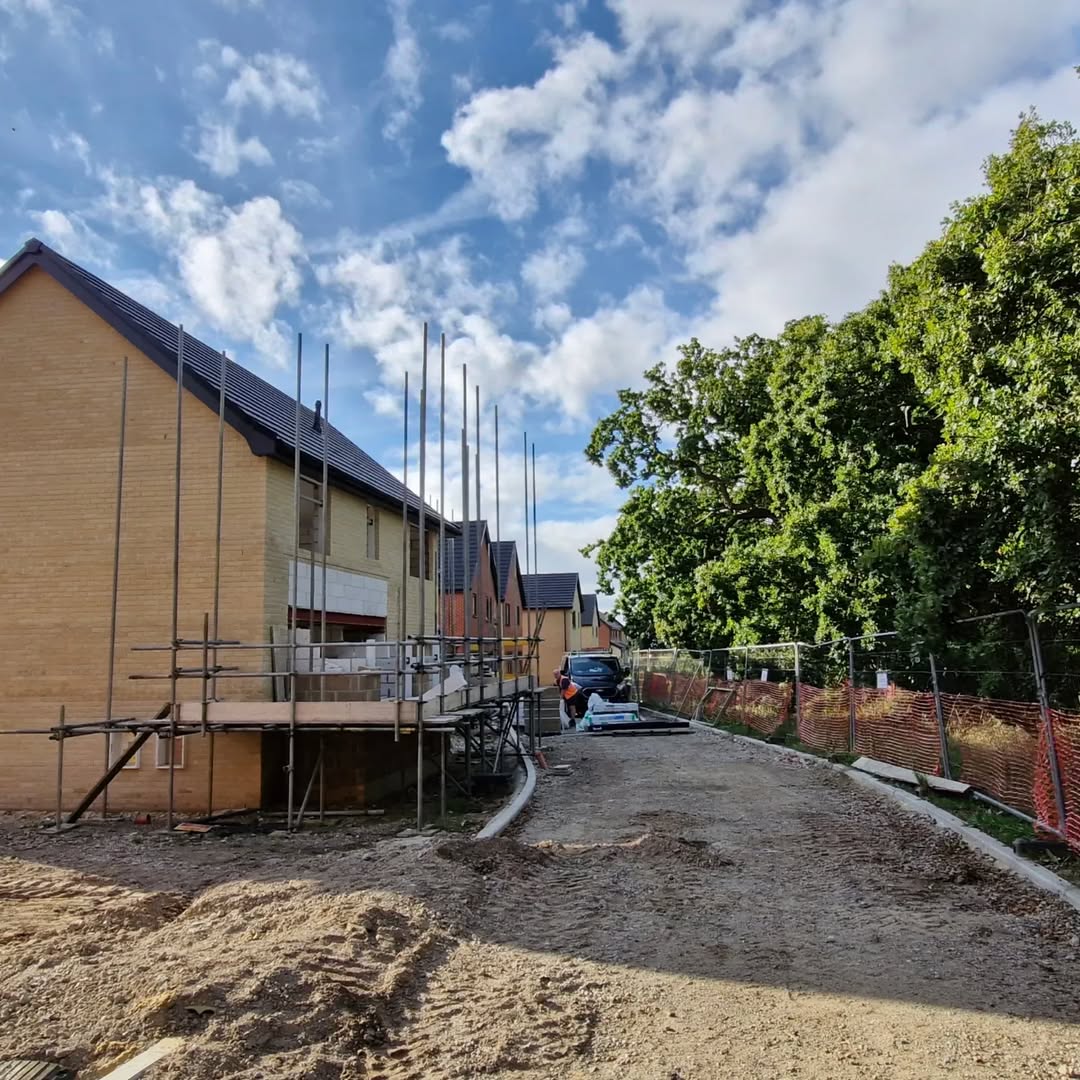 New build — windows fitted, render in progress