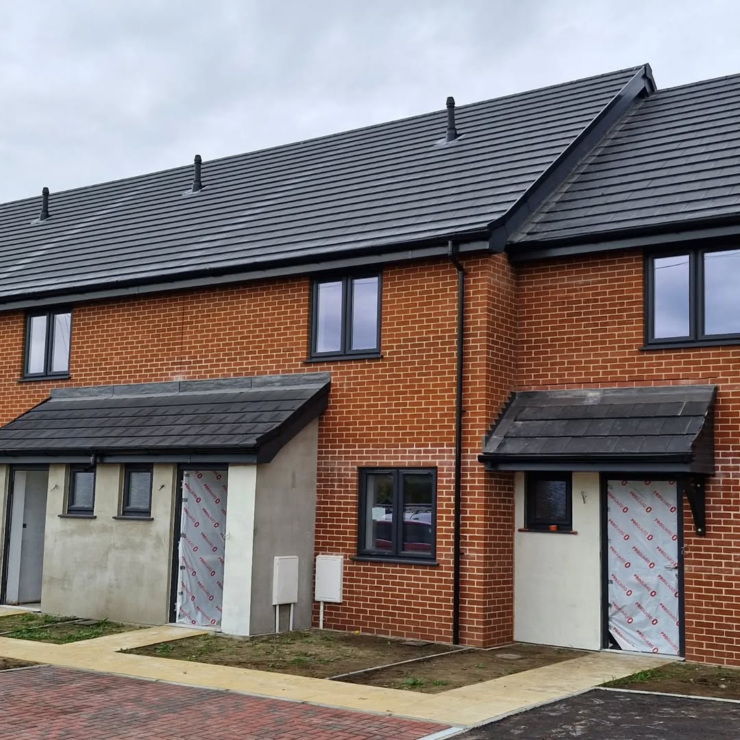 Completed home rear elevation