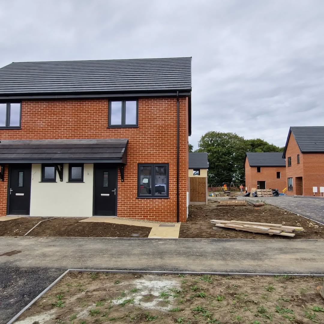 Finished home exterior detail