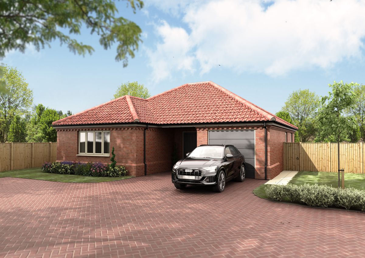 New build bungalows by Oldman Homes in Lowestoft, Suffolk